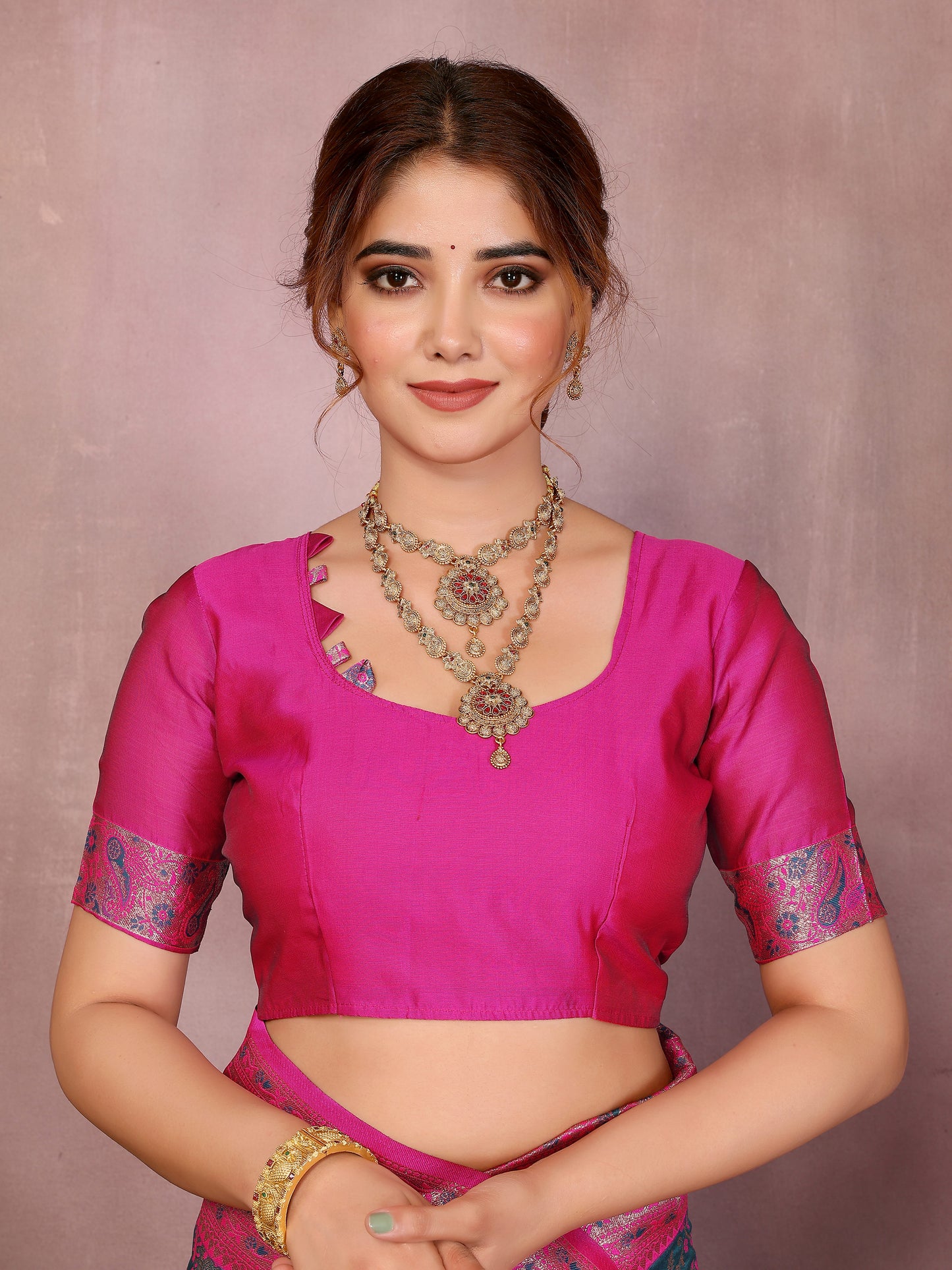 Blue Banarasi Silk Woven Design Kanjeevaram Saree