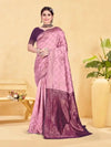 Pink Banarasi Silk Woven Design Kanjeevaram Saree