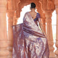 Blue Banarasi Silk Woven Design Kanjeevaram Saree