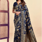 Blue Banarasi Silk Woven Design Kanjeevaram Saree