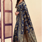 Blue Banarasi Silk Woven Design Kanjeevaram Saree
