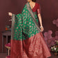Green Banarasi Silk Woven Design Kanjeevaram Saree