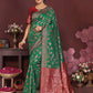 Green Banarasi Silk Woven Design Kanjeevaram Saree
