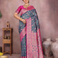 Blue Banarasi Silk Woven Design Kanjeevaram Saree