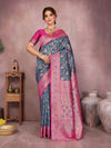 Blue Banarasi Silk Woven Design Kanjeevaram Saree