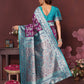 Purple Banarasi Silk Woven Design Kanjeevaram Saree