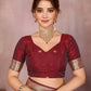 Maroon Banarasi Silk Woven Design Kanjeevaram Saree