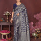 Blue Banarasi Silk Woven Design Kanjeevaram Saree