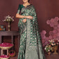 Green Banarasi Silk Woven Design Kanjeevaram Saree