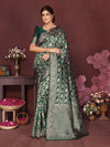 Green Banarasi Silk Woven Design Kanjeevaram Saree