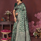 Green Banarasi Silk Woven Design Kanjeevaram Saree