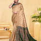 Gold Banarasi Silk Woven Design Kanjeevaram Saree
