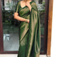 Green Banarasi Silk Woven Design Kanjeevaram Saree