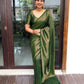 Green Banarasi Silk Woven Design Kanjeevaram Saree